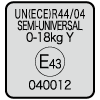 UN(ECE) R44/04適合