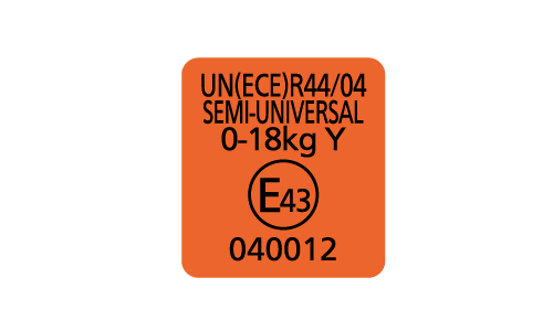 UN(ECE)R44に合格品
